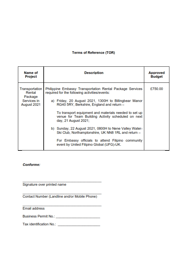 RFQ TOR.Transpo Service Packages in AUGUST.20 22 August 002