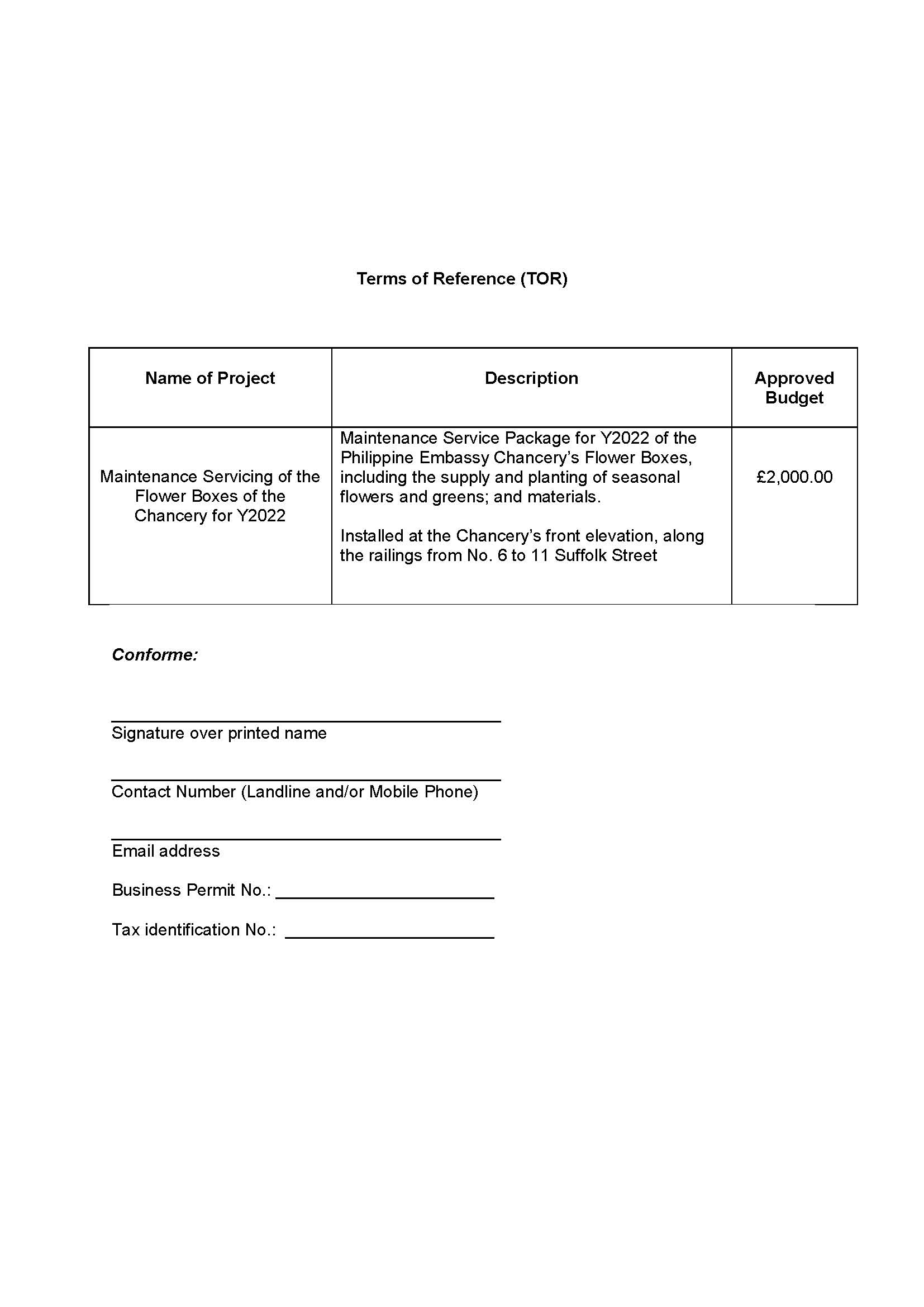 2022 RFQ TOR.Flower Boxes Maintenance Servicing.Original Page 2