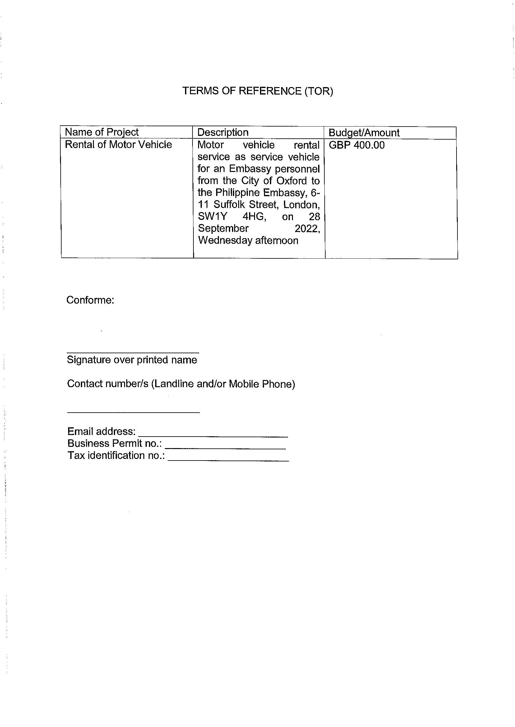 RFQ TOR.VEHICLE RENTAL.28 SEP 2022 Page 2