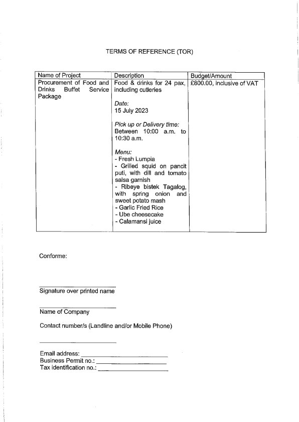 RFQ TOR.FOOD DRINKS BUFFET PACKAGE.15 JUL 2023 002