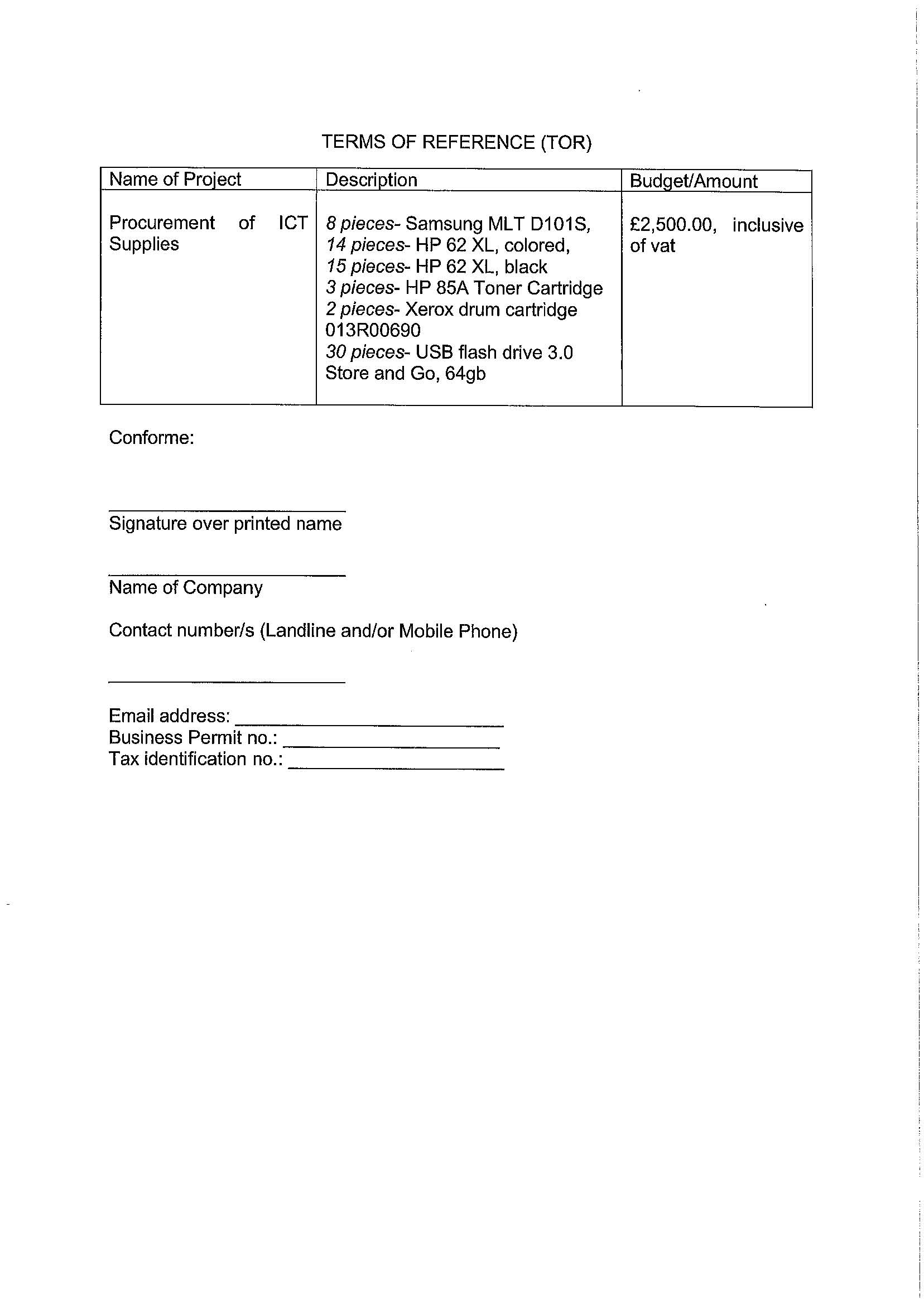 RFQ TOR.ICT SUPPLIES Page 2