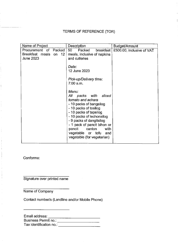 RFQ TOR.PACKED BREAKFAST MEALS ON 12 JUN 2023 002