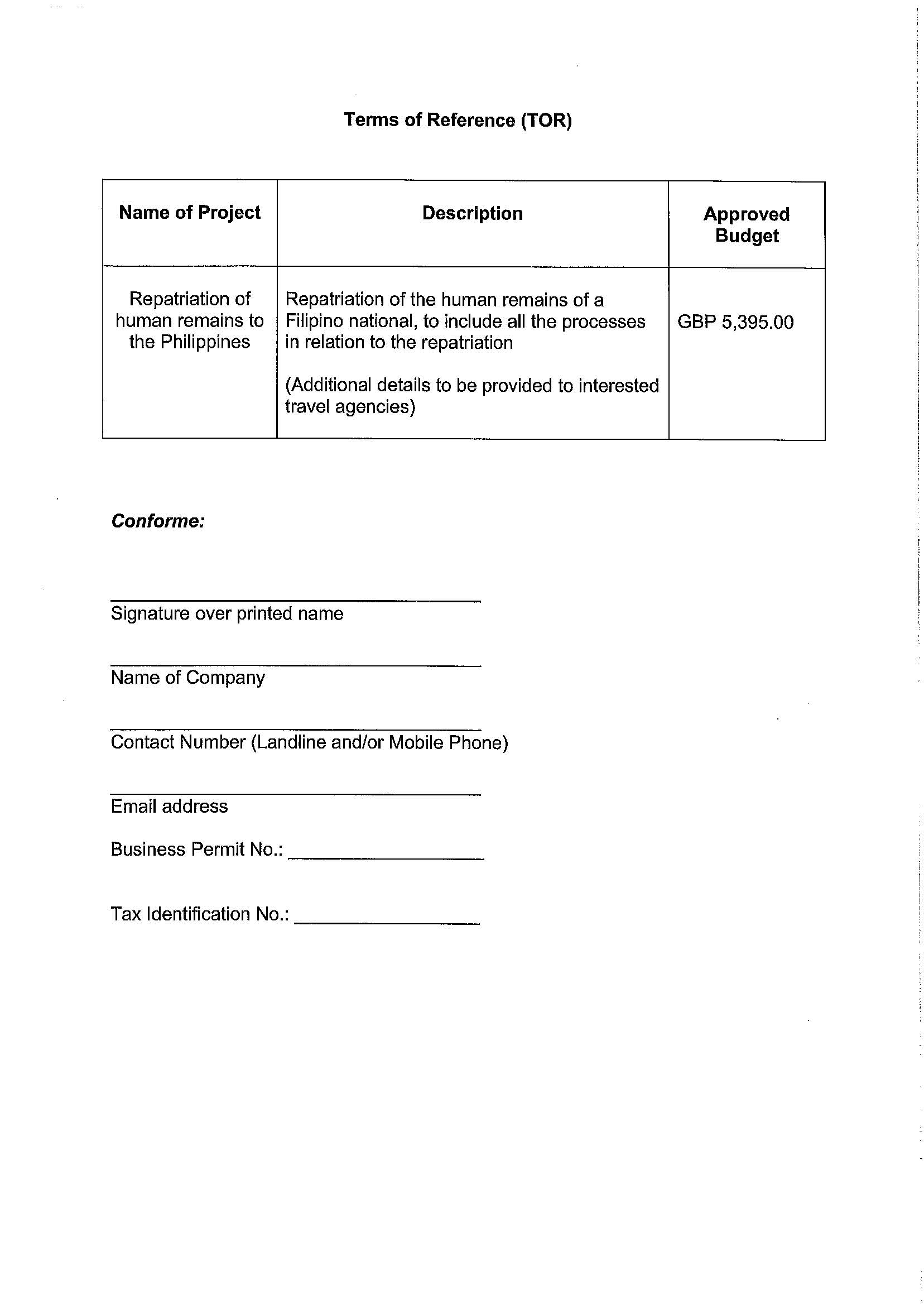 REPATRIATION OF HUMAN REMAINS Page 2