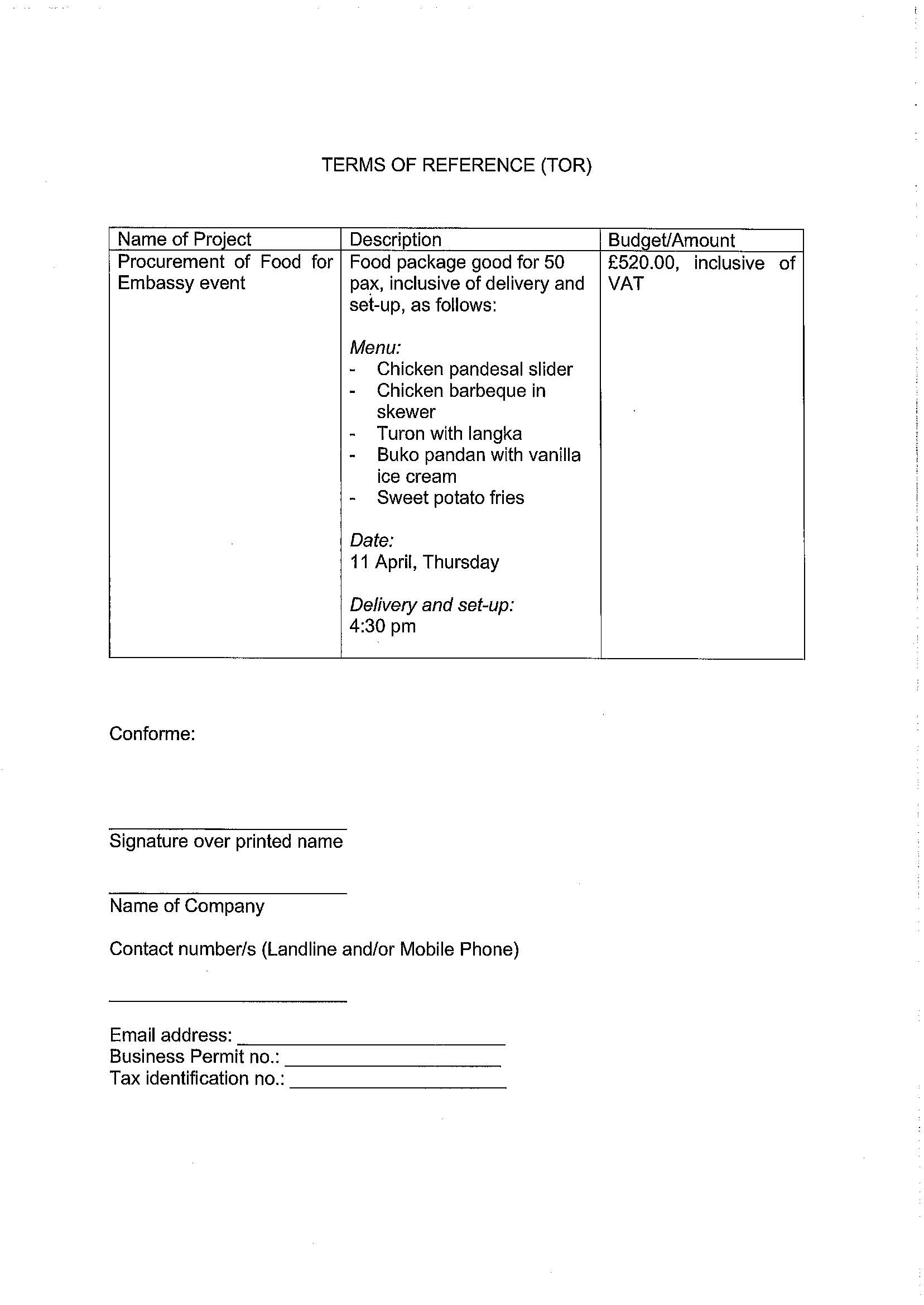 RFQ.FOOD PACKAGE 11 Apr 2024 Page 2