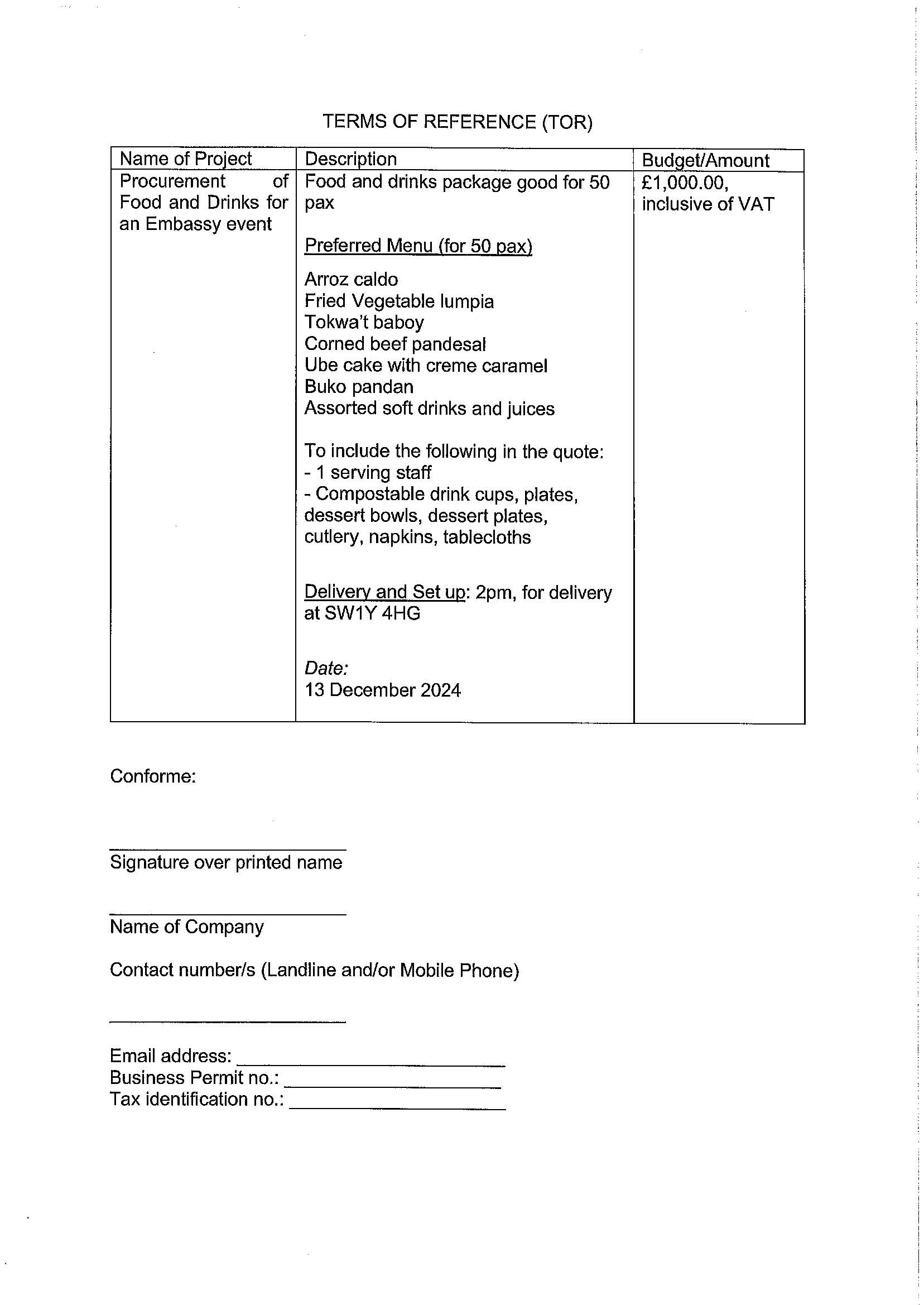 RFQ.FOOD DRINKS ON 19 DEC 2024 Page 2