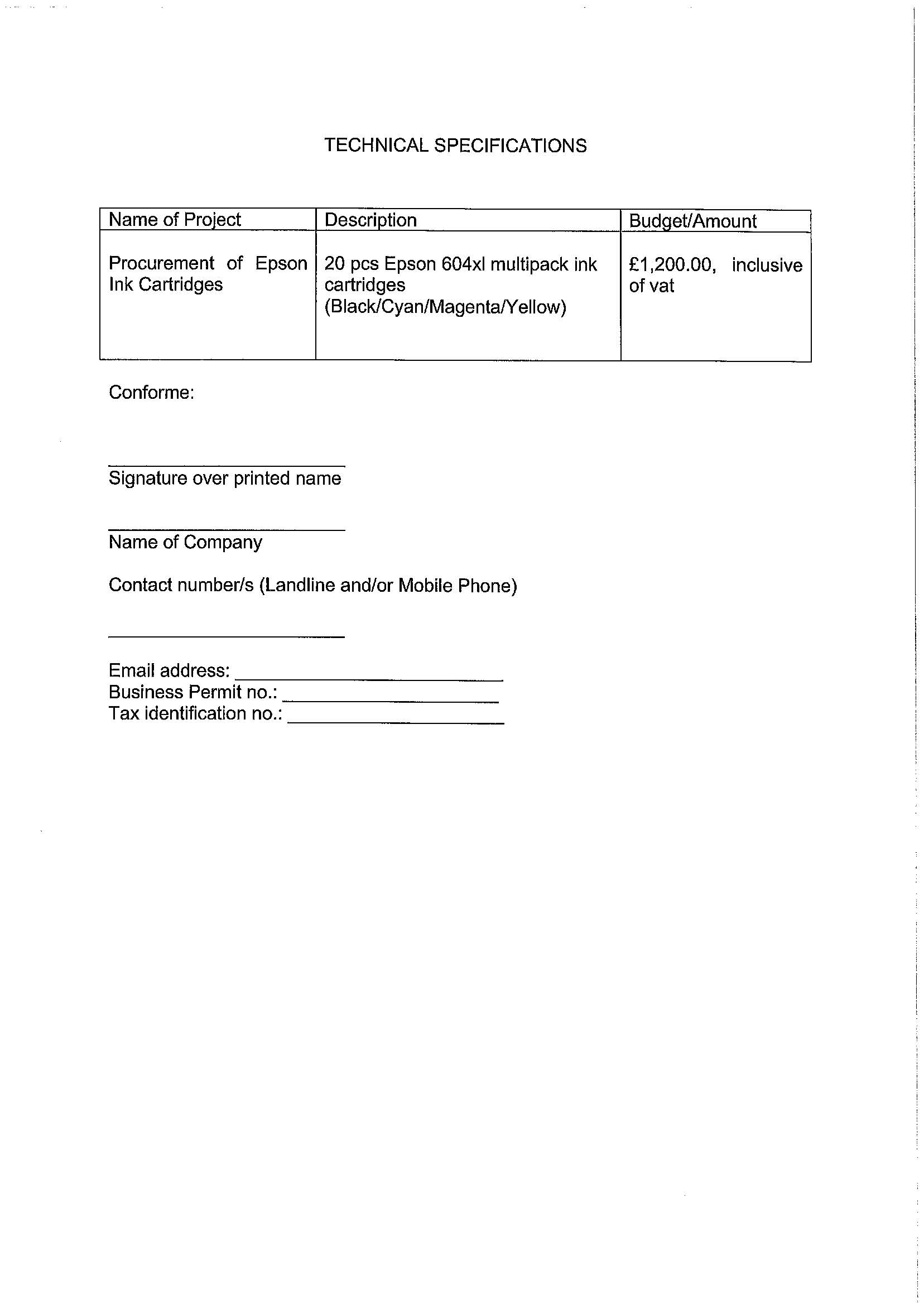 RFQ.INK CARTRIDGES Page 2