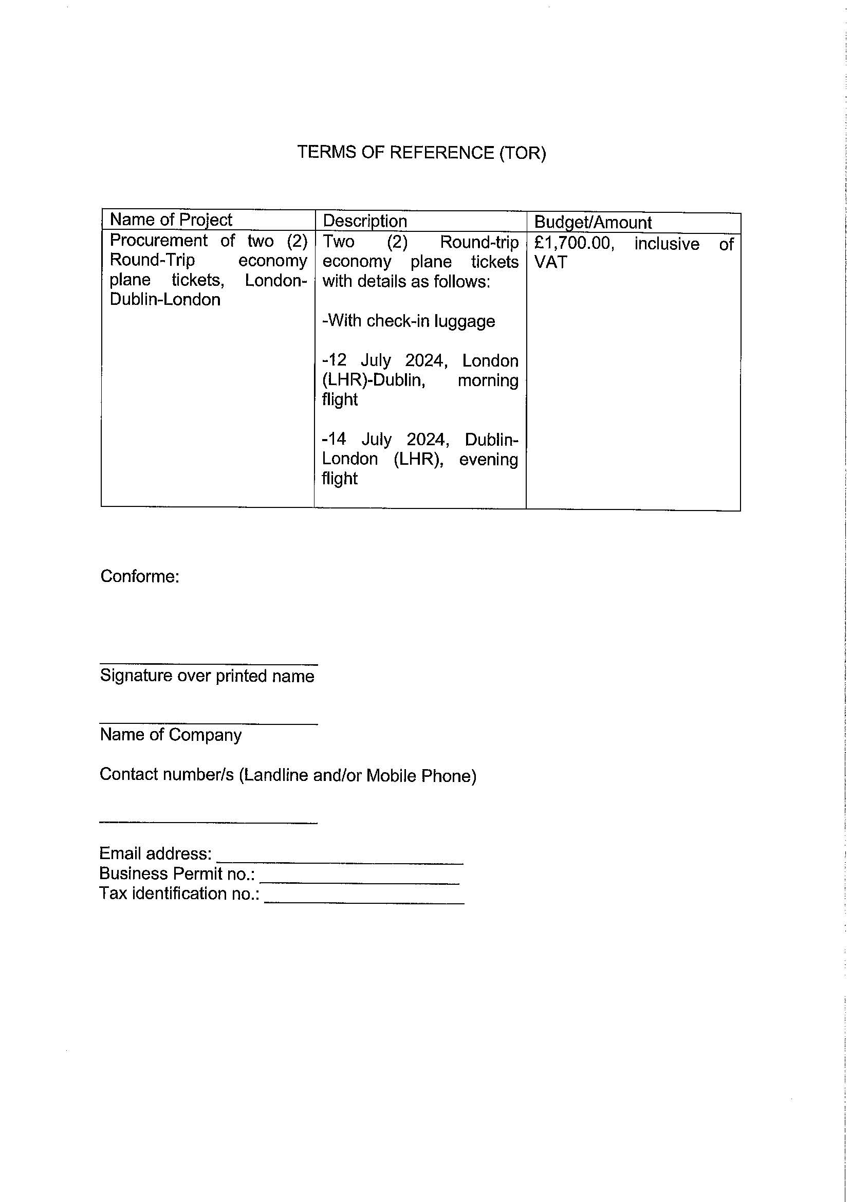 RFQ.PLANE TICKETS TO DUBLIN Page 2