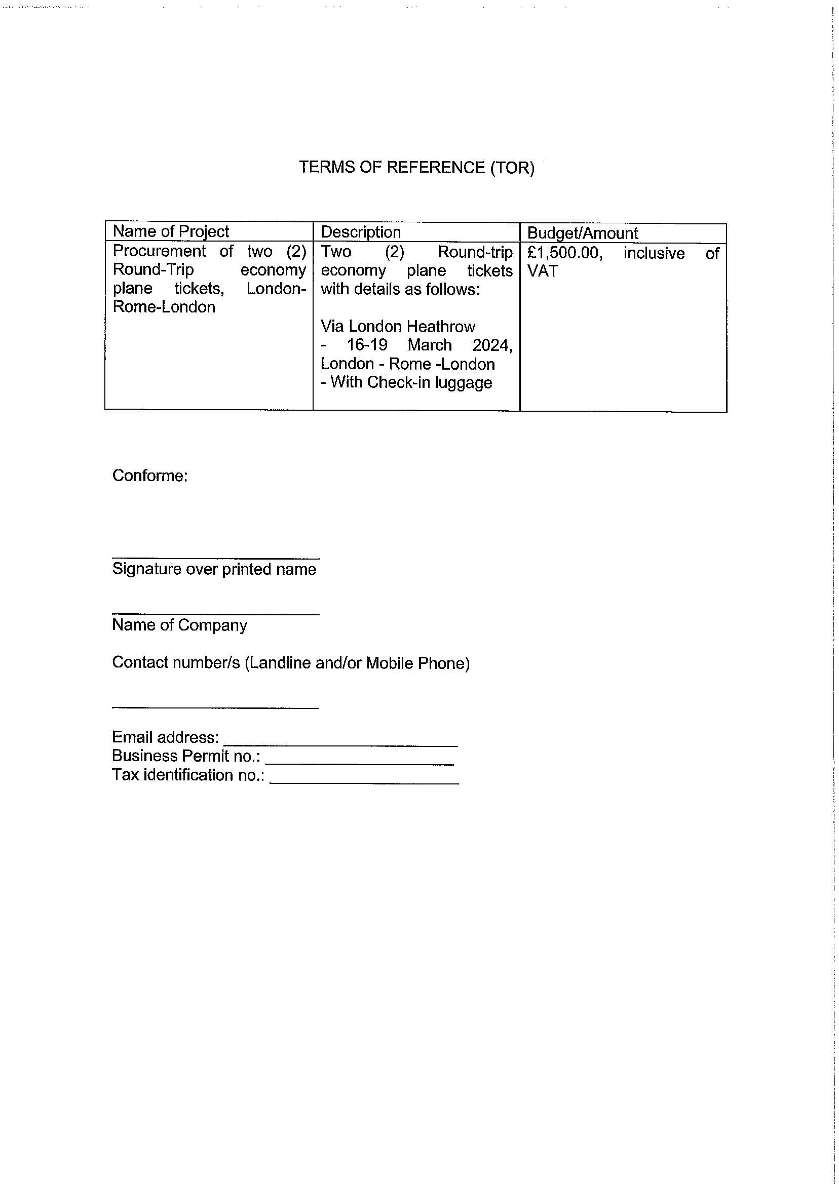 RFQ.PLANE TICKETS TO ROME Page 2