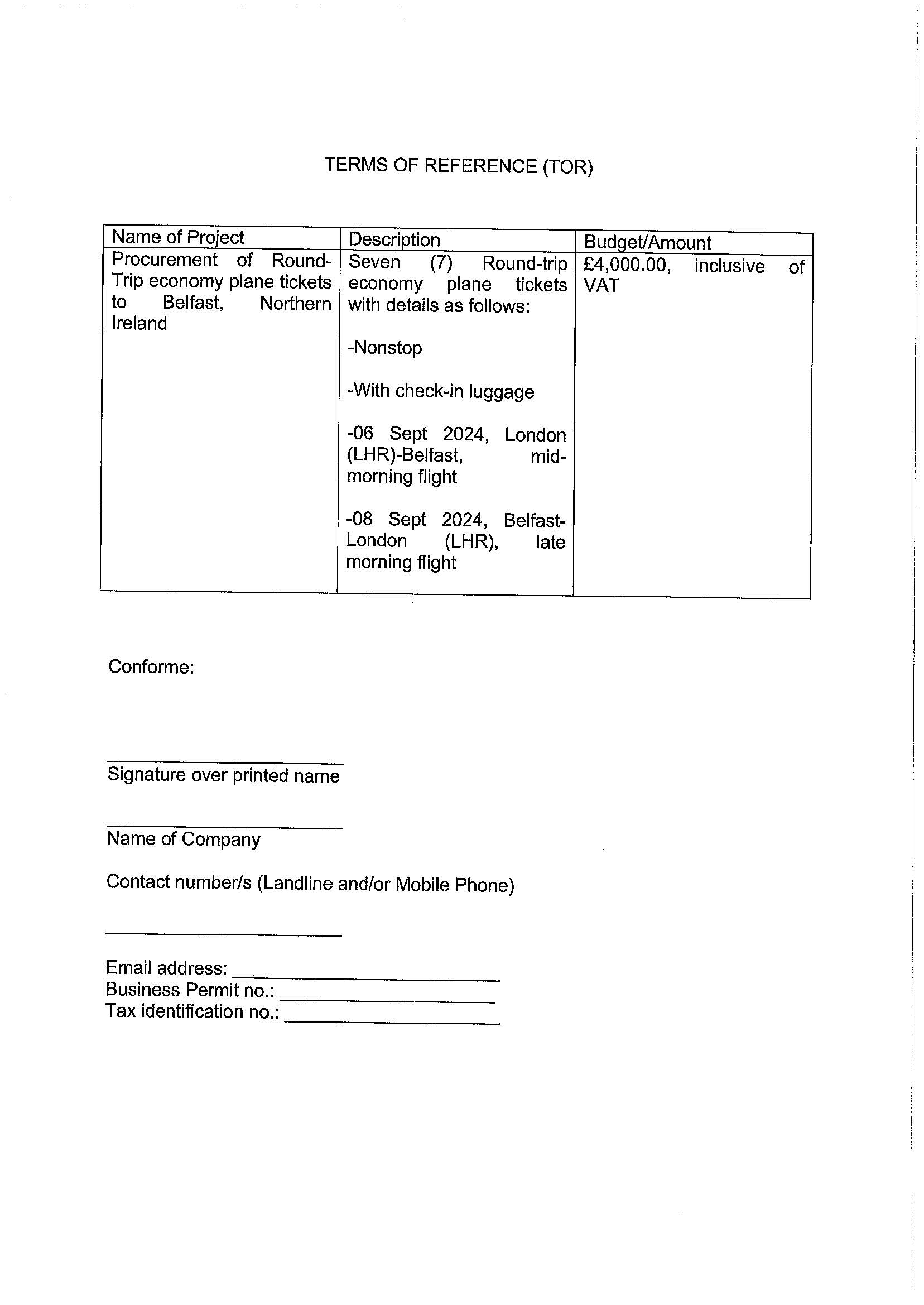 RFQ.ROUNDTRIP ECONOMY PLANE TICKETS TO BELFAST Page 2