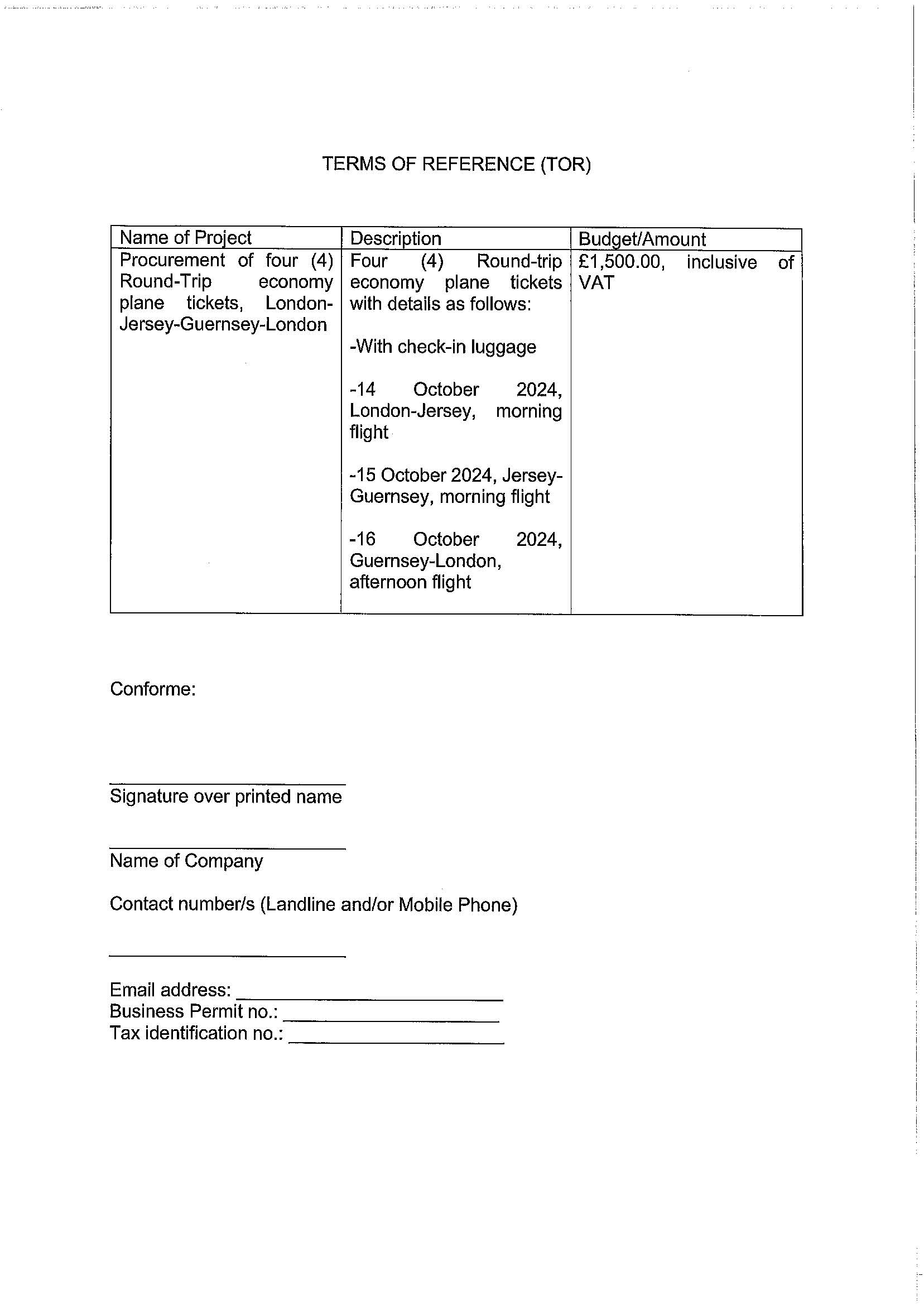 RFQ.TICKETS TO JERSEY AND GUERNSEY Page 2