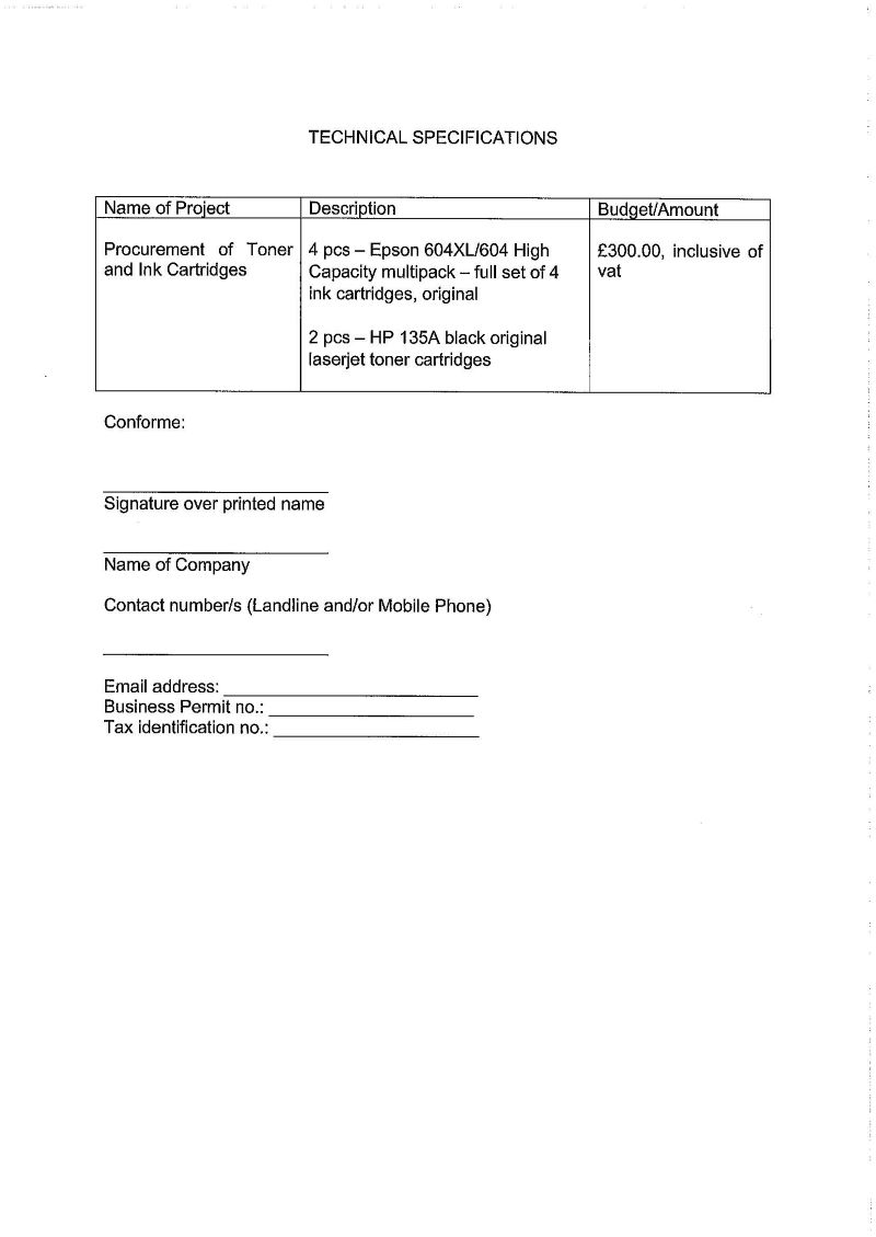 RFQ.TONER INK CARTRIDGES Page 2