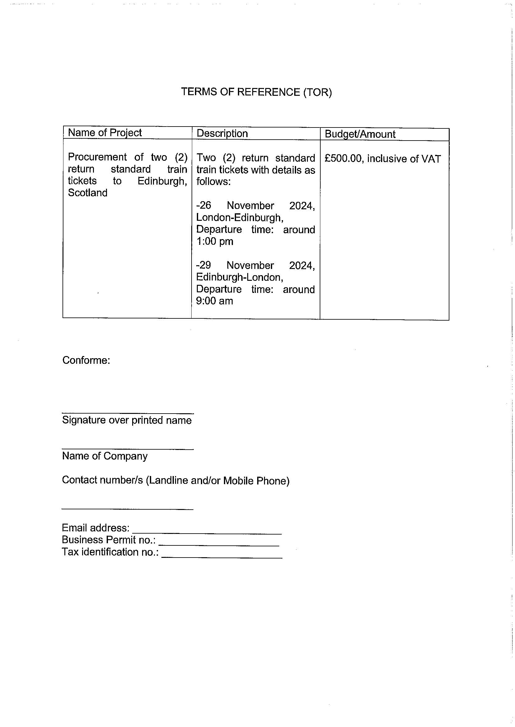 RFQ.TRAIN TICKETS TO EDINBURGH Page 2