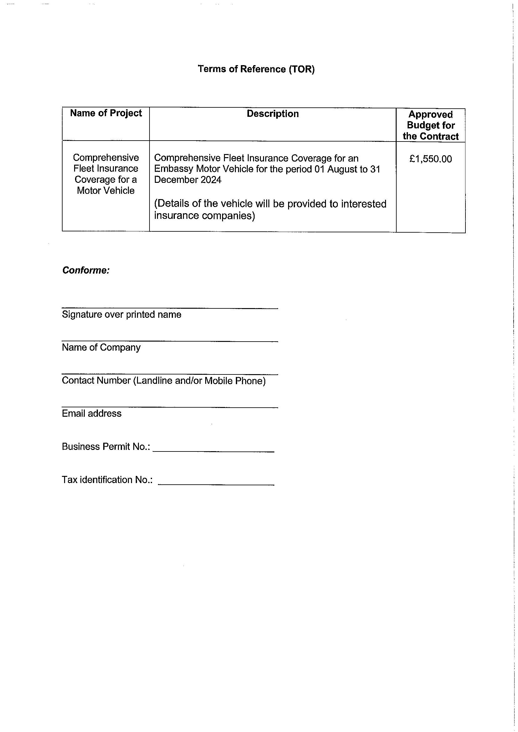 RFQ.VEHICLE INSURANCE COVERAGE Page 2