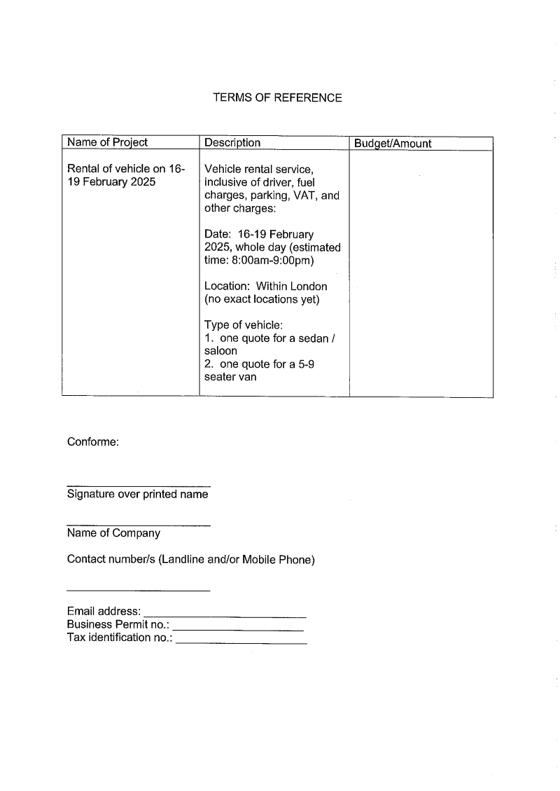 RFQ.VEHICLE SERVICE RENTAL Page 2